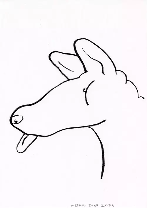 Dog Drawing #3, Misato Sano
