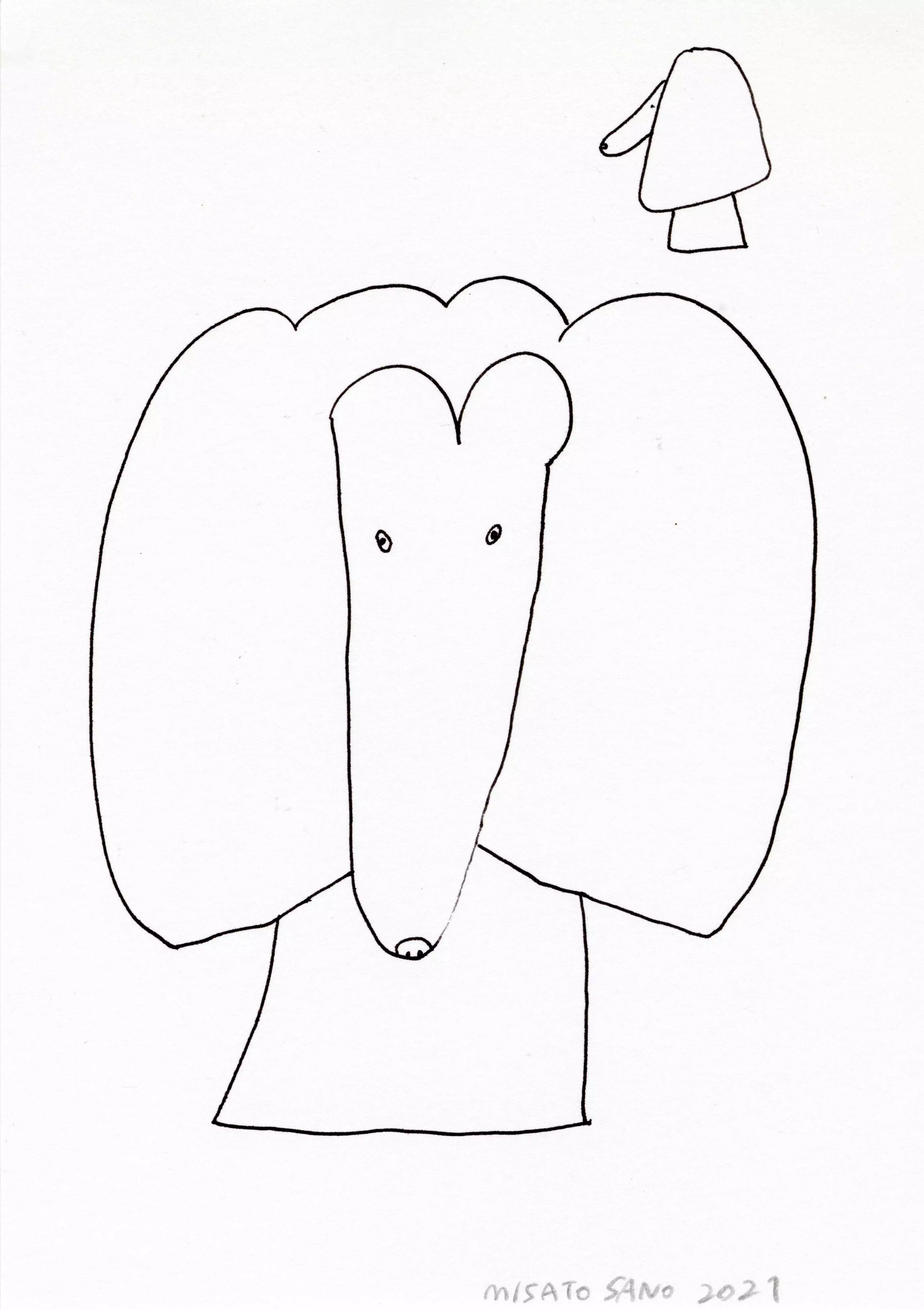 Dog Drawing #13, Misato Sano