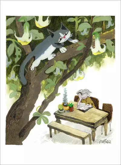 cat in the tree (PRINT), philip vose