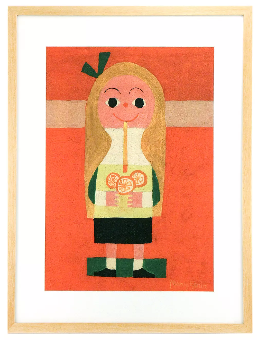 Lemonade Girl (Custom Framed), Mary Blair