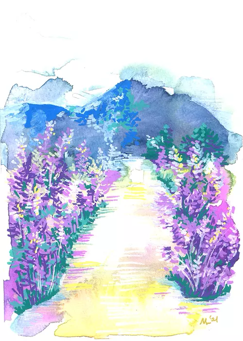 wanderlust, lavender road, Mintlodica