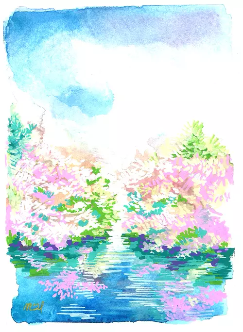 wanderlust, blossom pond, Mintlodica
