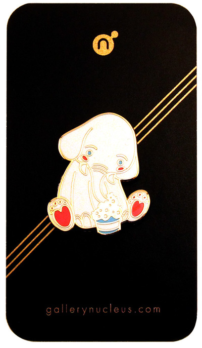 Marshmallow by Alina Chau - Nucleus Enamel Pin, Alina Chau
