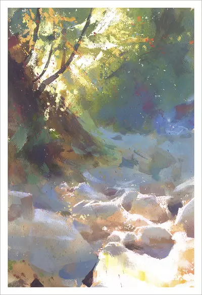 Swightzer Creek (print), Nathan Fowkes