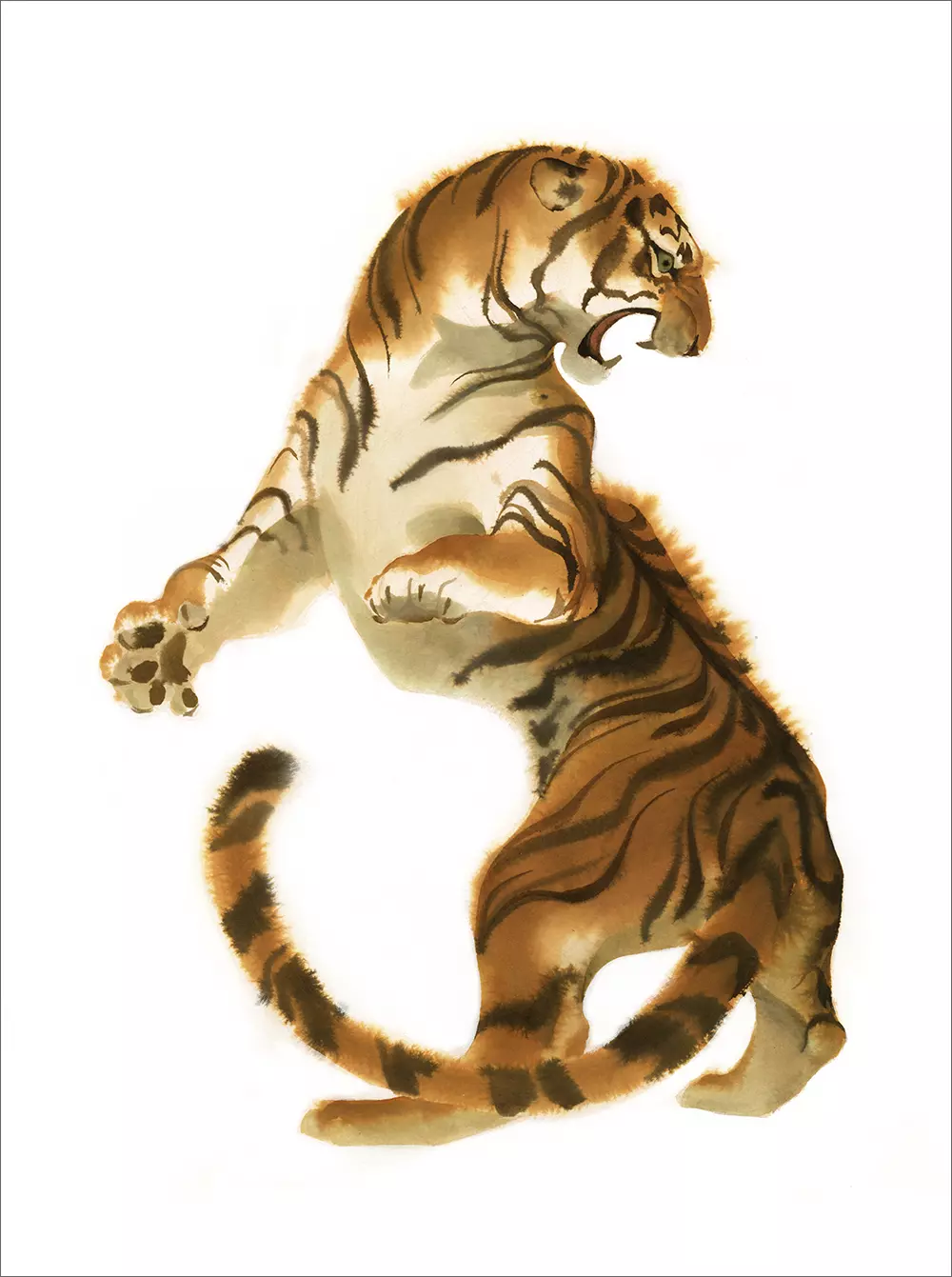 Fighting Tiger (PRINT), Camille André