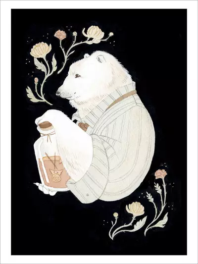 Autumn Bear (PRINT), Vanessa Gillings