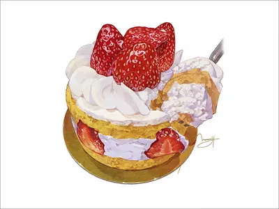Strawberry Shortcake (PRINT), Maomomiji