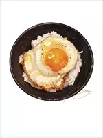 Sunny Side Egg Bowl (PRINT)