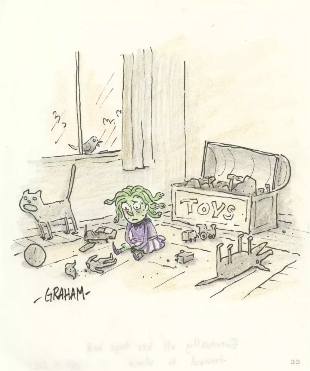 Doodle 2 - Eventually all her toys had turned to stone., Graham Annable