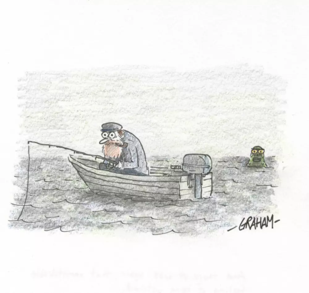 Doodle 55 - And there it was again, that unmistakable feeling of being watched, Graham Annable