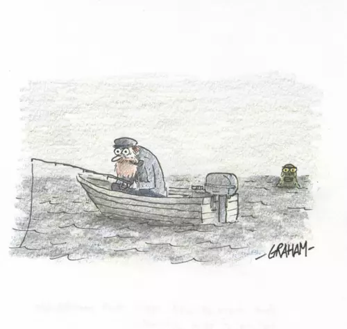 Doodle 55 - And there it was again, that unmistakable feeling of being watched, Graham Annable