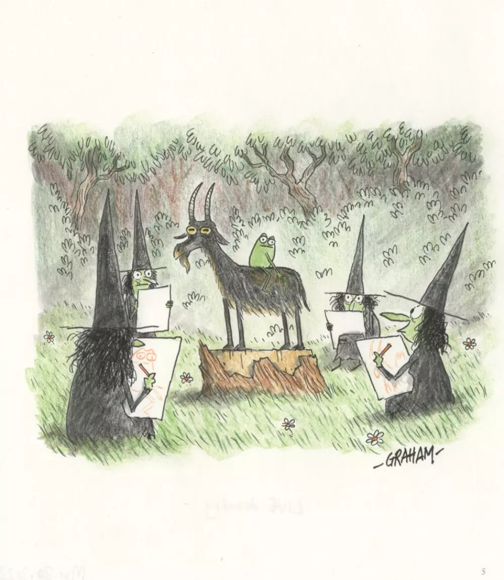 Doodle 64 - Live drawing, Graham Annable