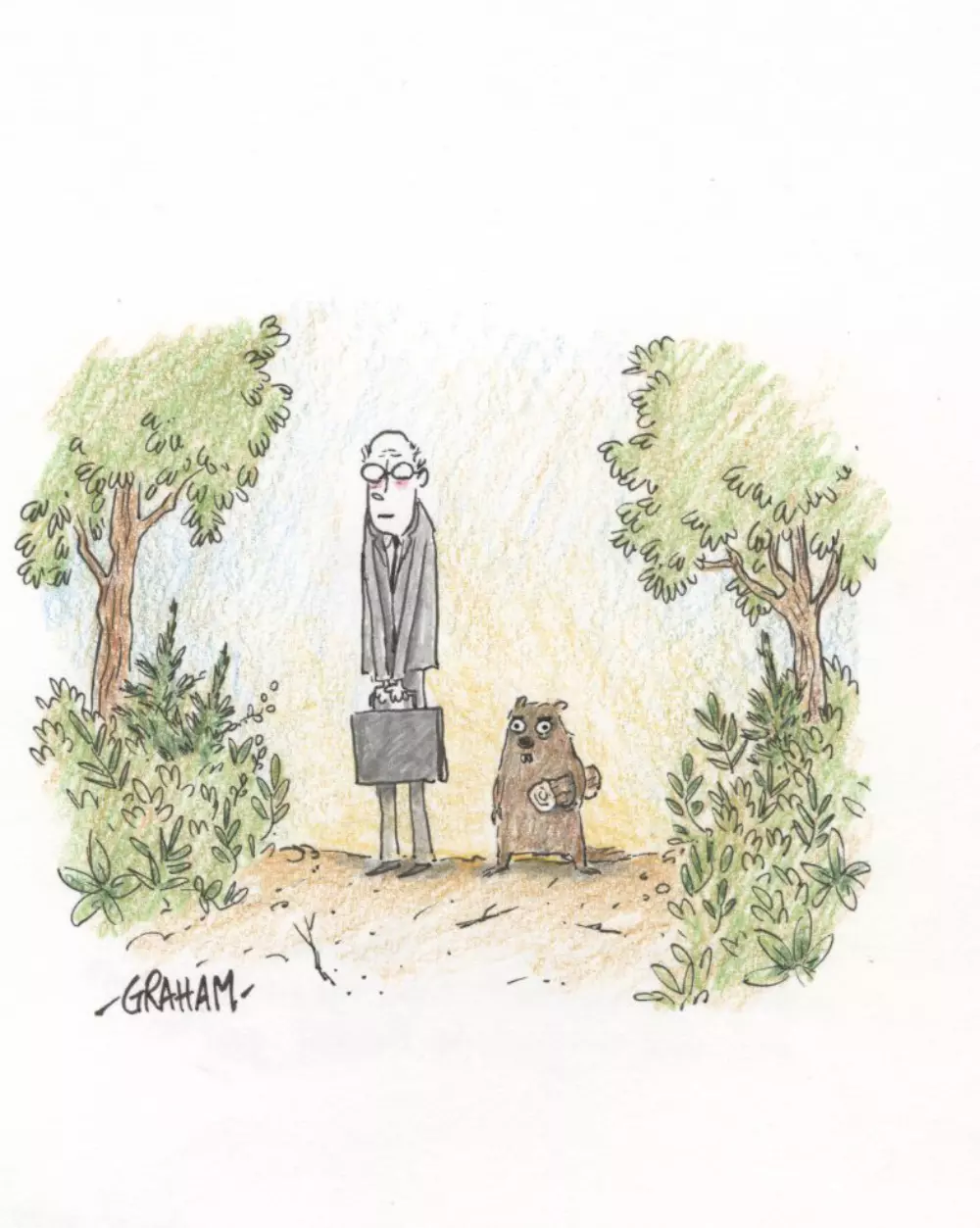 Doodle 77 - How much wood could a woodchuck chuck? Only his accountant knew the precise amount each and every single financial quarter, Graham Annable