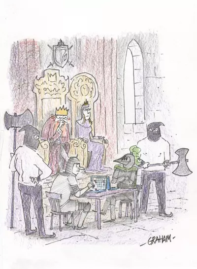 Doodle 86 - It was a Battleship to the Death, Graham Annable