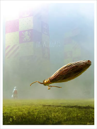 Harry Potter - Broom BannCars (PRINT), Nicolas BANNISTER