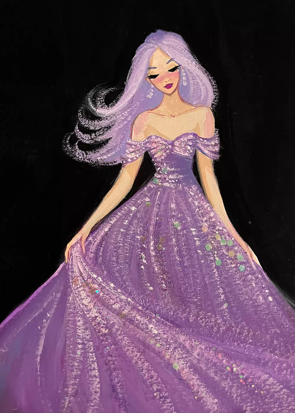 Lavender Dress, Demi Chen