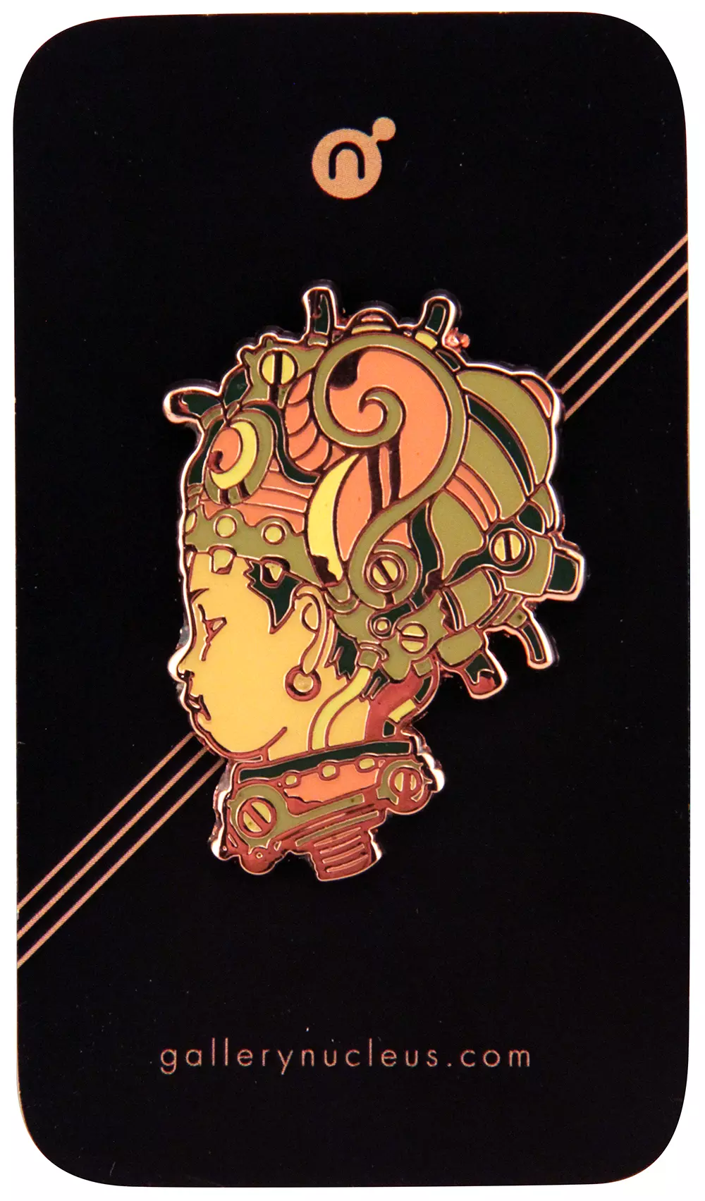Bodhi Brain by Tatsuyuki Tanaka - Nucleus enamel pin, Tatsuyuki Tanaka