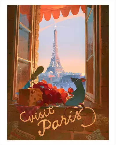 "All This Time I was Beneath Paris?!" - Ratatouille (print), Airi Pan