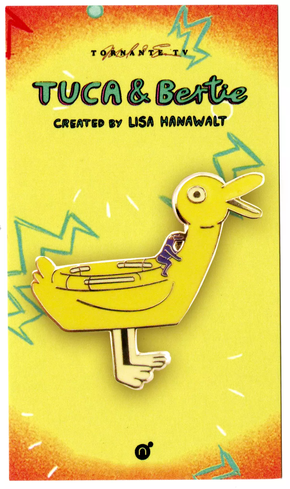 Duck Boat - Tuca & Bertie x Nucleus Enamel Pin, Lisa Hanawalt