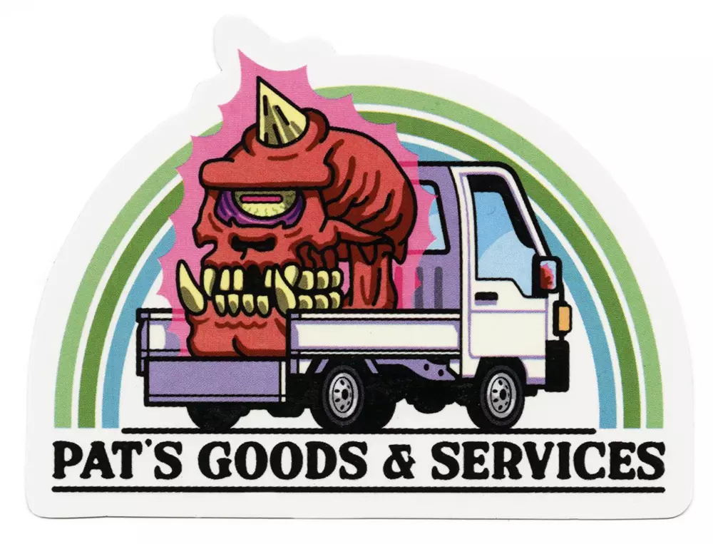 Pat's Goods and Services - Patrick Mathews Sticker, Patrick Mathews