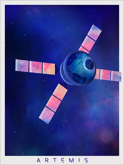 NASA - Artemis #2 [PRINT], Akiko Stehrenberger