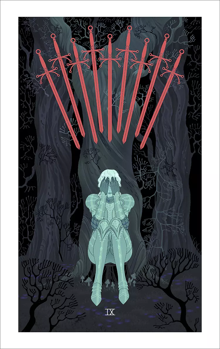 Nine of Swords (print), Sara Kipin