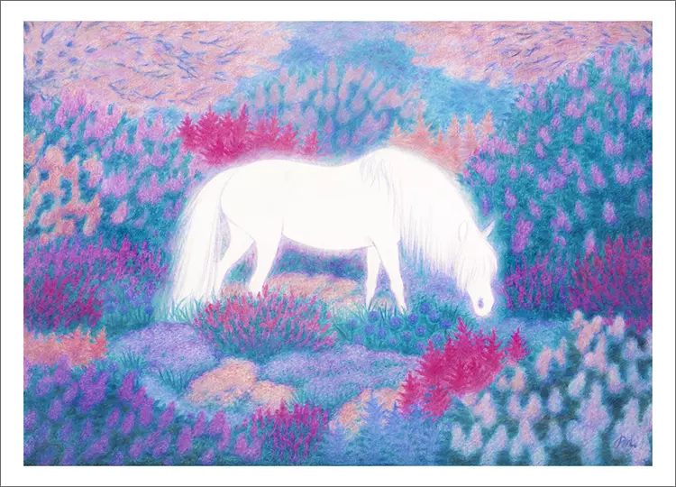 The White Horse of the Spring Garden (PRINT), Paula Mela