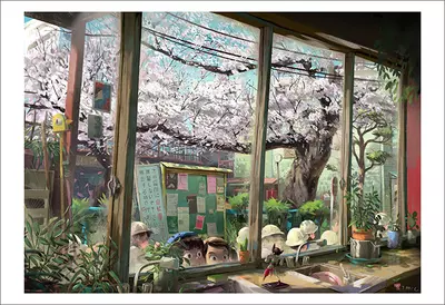 Spring in Sakuragaoka [PRINT], Aymeric Kevin