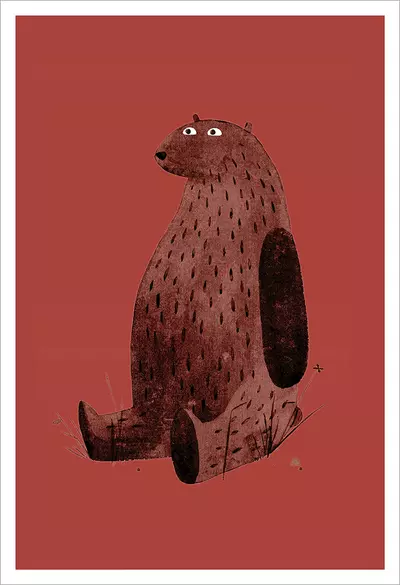 I Want My Hat Back - pg. 19 - Red Bear [PRINT], Jon Klassen