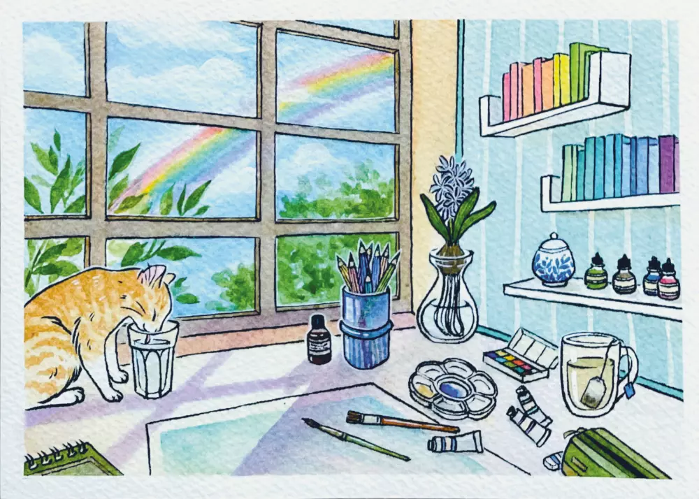 Cat Lovers Desks - The Illustrator, echo.ism