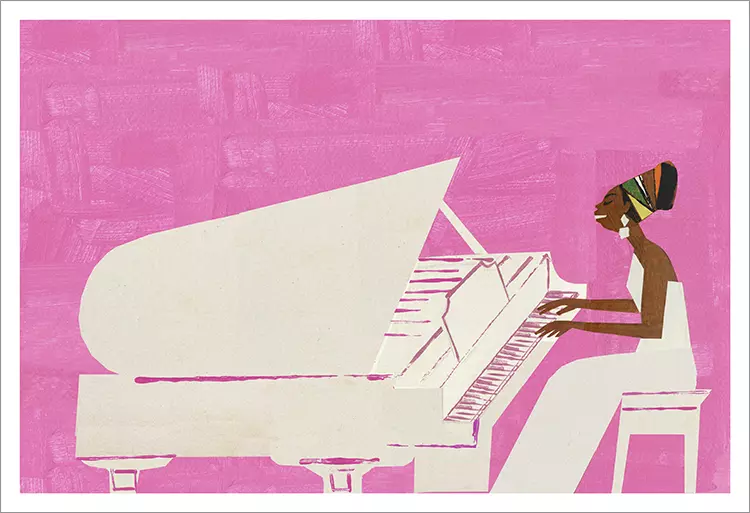 Nina - Grand Piano (PRINT), Christian Robinson