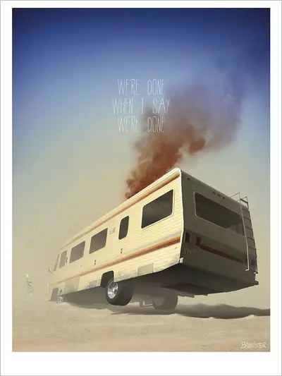 Breaking Bad - The RV BannCars (PRINT), Nicolas BANNISTER