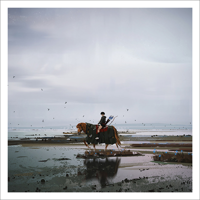 Horseback on the Beach (PRINT), Yun Ling