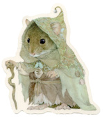 Moth Mouse Mage  - Lily Seika Jones x Nucleus Diecut Sticker