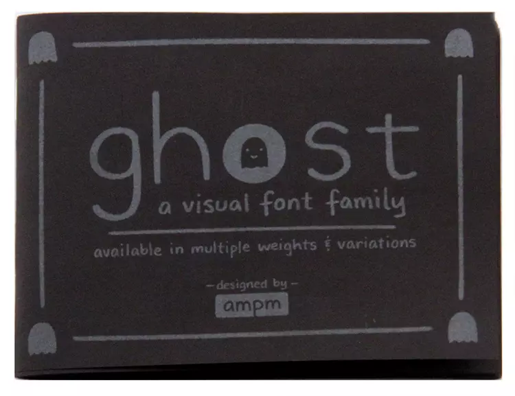 ghost: a visual font family, Amanda Fung