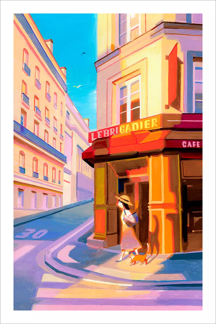 Golden Hour in Paris [PRINT], Angela Pan