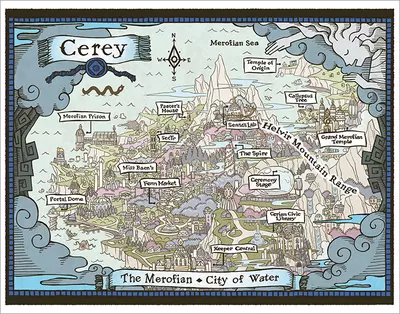 The Rema Chronicles - Map of Cerey [PRINT], Amy Kim Kibuishi