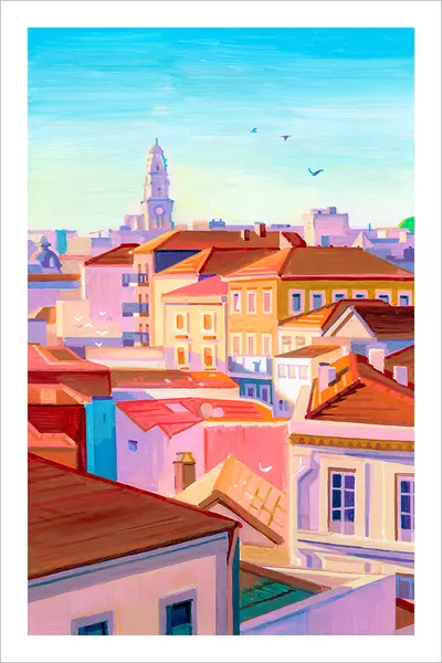 Afternoon in Porto [PRINT], Angela Pan