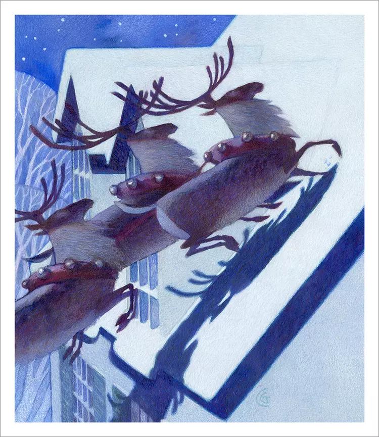 A Creature Was Stirring -Night Before Christmas [PRINT], Carter Goodrich