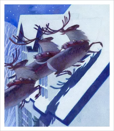 A Creature Was Stirring -Night Before Christmas [PRINT], Carter Goodrich