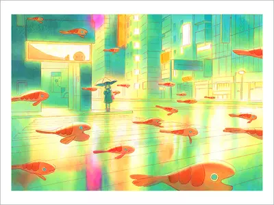 Shrimp City [PRINT], Jenny Yu