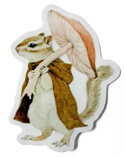 Chipmunk - Lily Seika Jones x Nucleus Sticker, Lily Seika Jones