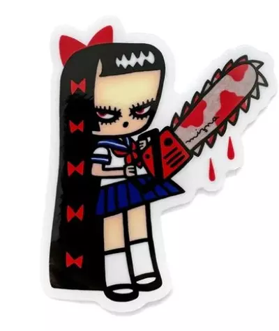 Chainsaw Girl - Mizna Wada x Nucleus Sticker, Mizna Wada