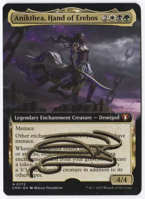 あきこ　MTG 難題の予見者 英語 アーティスト 本人 拡張アート Custom Magic the Gathering Cards with Japanese Sea Monster Theme