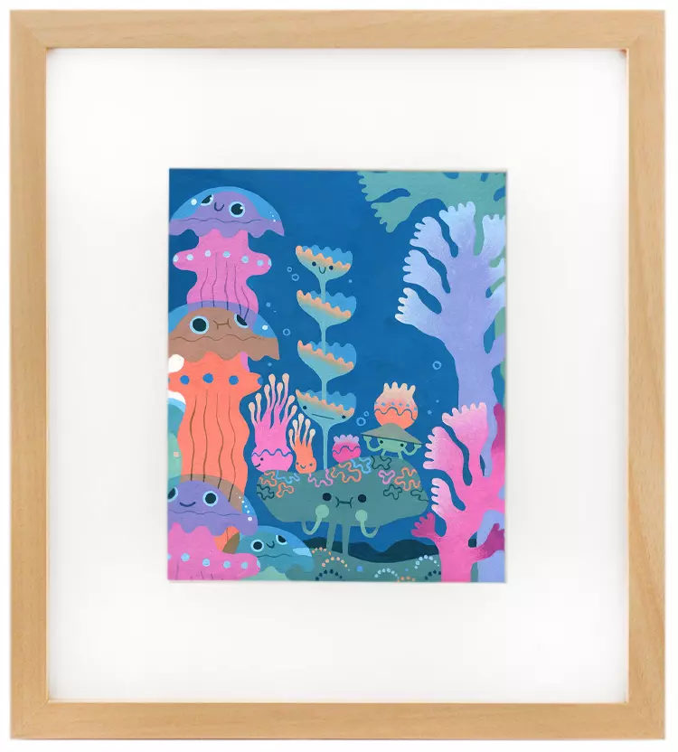 Sea Friends [Petit corail - Petit arbre: Un livre accordéon], Yvan Duque