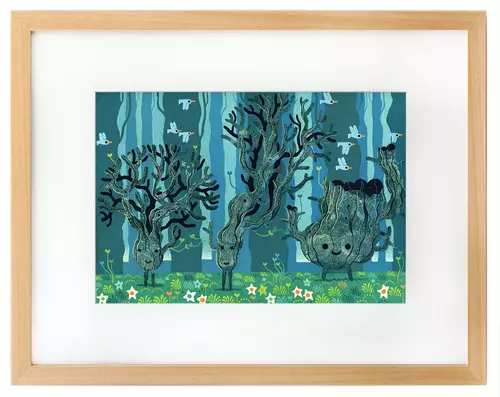 Tree Friends [Petit corail - Petit arbre: Un livre accordéon], Yvan Duque