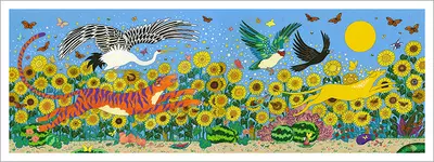 Stardog: Friends and Sunflowers [PRINT], EK Mosley
