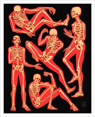 Skeleton People [PRINT], Chan