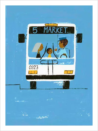 Last Stop On Market Street - Bus Front [PRINT], Christian Robinson