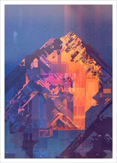 Moutain at Dusk [PRINT], James Gilleard